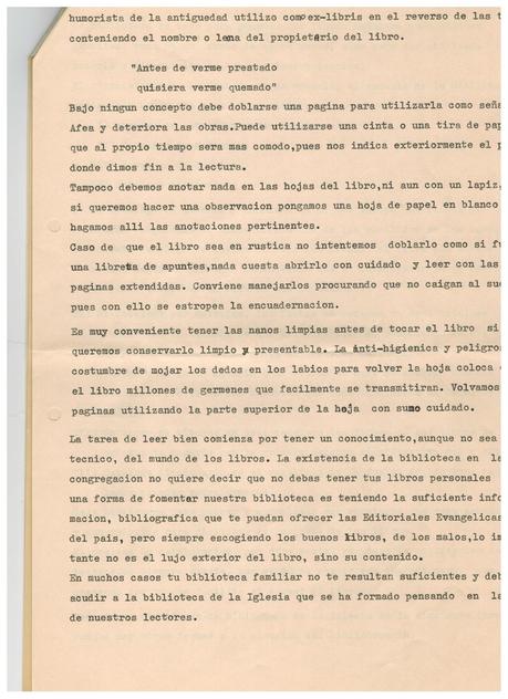 La Biblioteca de la Iglesia por Francisco Paya