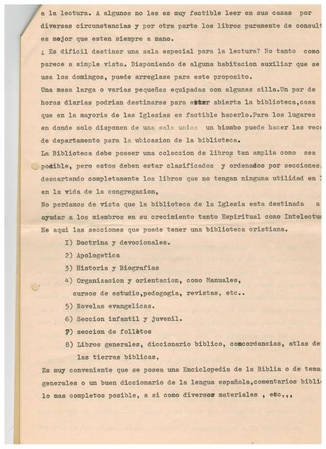 La Biblioteca de la Iglesia por Francisco Paya