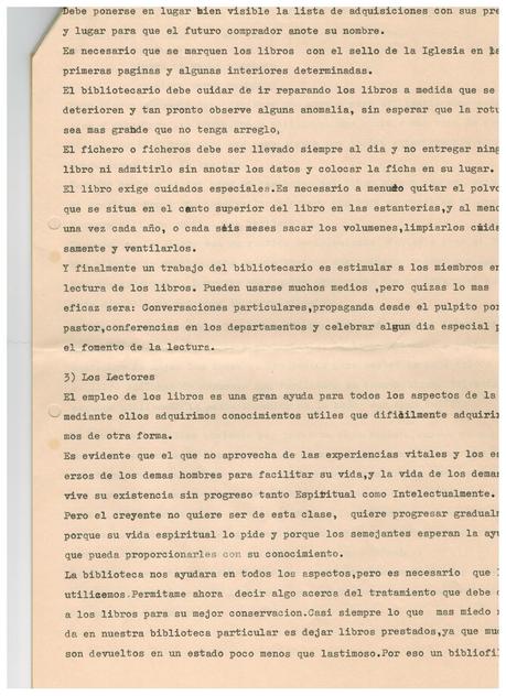 La Biblioteca de la Iglesia por Francisco Paya