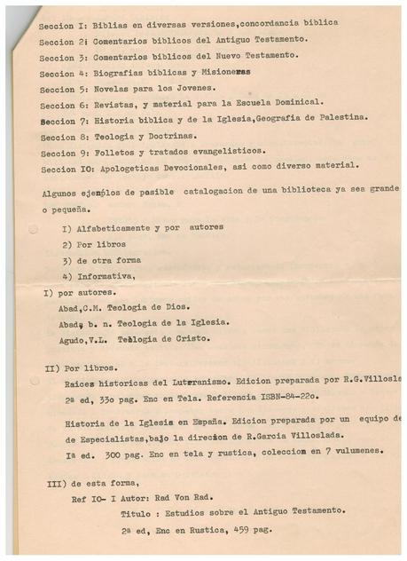 La Biblioteca de la Iglesia por Francisco Paya