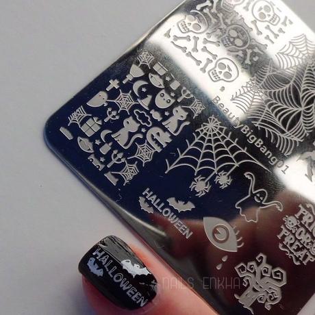 Halloween Bat Nail Art Stamping  Plate  SKU:J3141TM-1A