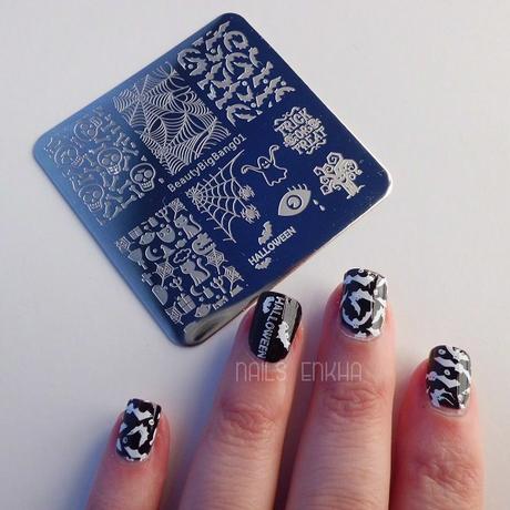 Halloween Bat Nail Art Stamping  Plate  SKU:J3141TM-1A