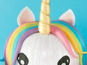 Calabazas decoradas unicornios para Halloween