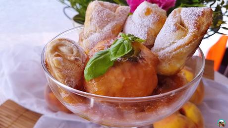 Melocotones al caramelo