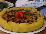 Receta tarta patata espinacas