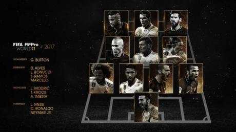 El once ideal de The Best 2017 El once ideal de The Best 2017