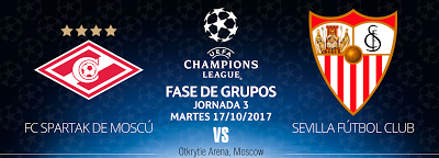 Previa Spartak de Moscú - Sevilla FC