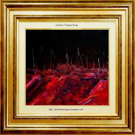 Puerto fluvial rojos Flusshafen River p...