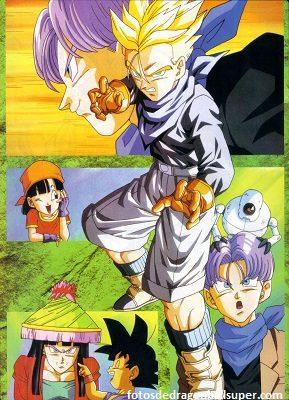 imagenes de trunks de dragon ball gt pantalla