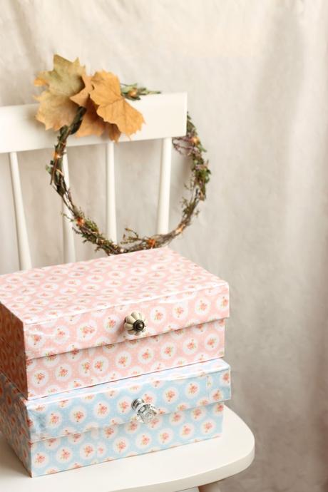 Upcycle cajas shabby chic