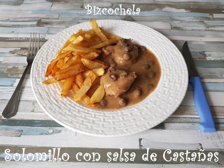 SOLOMILLO CON SALSA DE CASTAÑAS