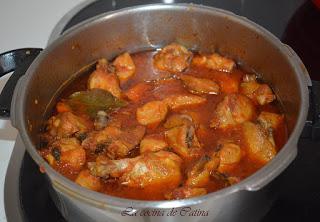 Pollo al vermut rojo Pollo al vermut rojo