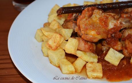 Pollo al vermut rojo Pollo al vermut rojo