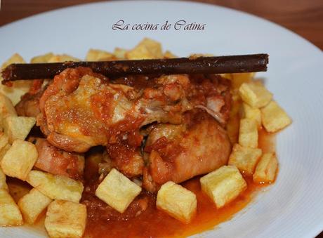 Pollo al vermut rojo Pollo al vermut rojo