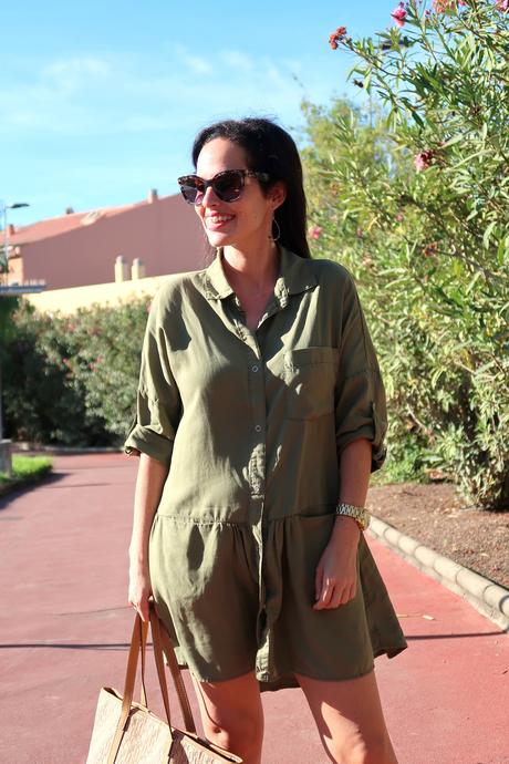 zara-khaki-dress-outfit-streetstyle