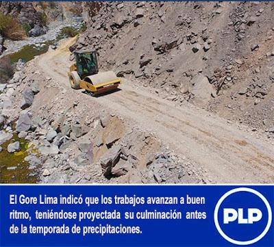 GORE LIMA REHABILITA CARRETERAS EN CAJATAMBO…