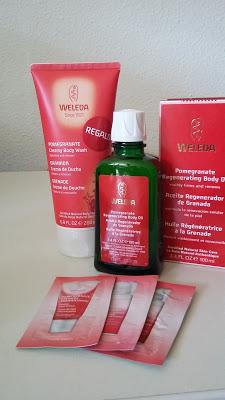 Productos de la línea de granada de Weleda