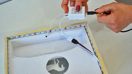 Transformó papel y madera en una caja 3D super original Transformó papel y madera en una caja 3D super original