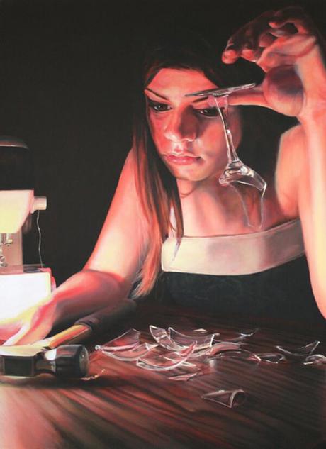 Pinturas de Jennifer Cronin que retratan la vida cotidiana