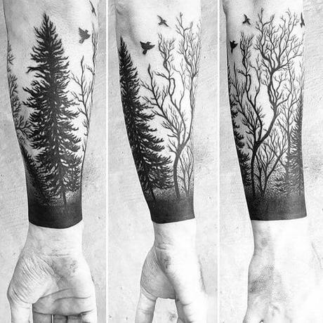 Los mejores 20 tatuajes inspirados en Bosques