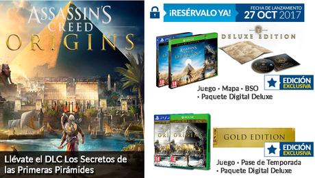 GAME presenta sus ediciones exclusivas de Assassin's Creed Origins