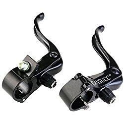 OULII Bicicleta palancas de freno ajuste 22.2 mm / 24mm (Negro) - 1 par