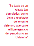 Reporteros sin fronteras. Informe sobre Cataluña