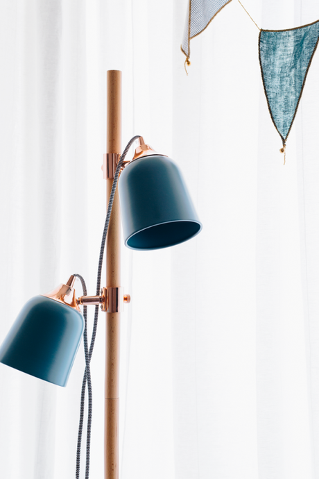 lampara focos azules