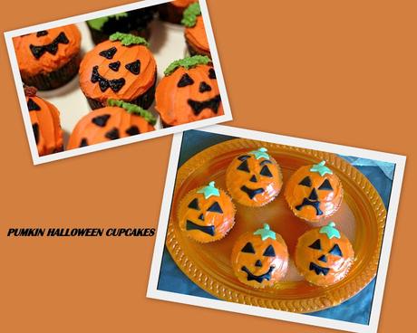 Pumpkin  Halloween  cupcakes