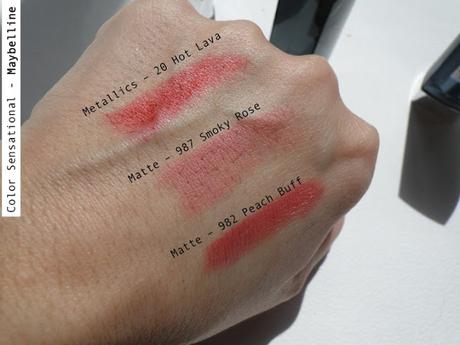 Las novedades de Maybelline: The Blushed Nudes, The Rock Nudes, labiales y delineadores metalizados.