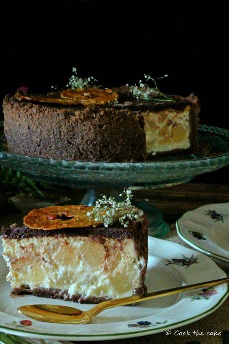 pear-ricotta-cheesecake, tarta-de-peras-y-requeson