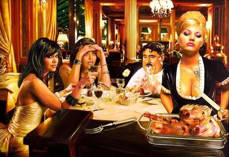 Hermosas pinturas de fiestas graciosas -Las increibles pinturas de Tos Kostemans Hermosas pinturas de fiestas graciosas -Las increibles pinturas de Tos Kostemans