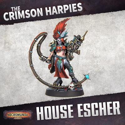 Esquemas de ejemplo de las nuevas Escher de Necromunda