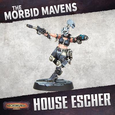 Esquemas de ejemplo de las nuevas Escher de Necromunda Esquemas de ejemplo de las nuevas Escher de Necromunda