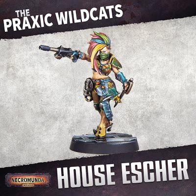 Esquemas de ejemplo de las nuevas Escher de Necromunda Esquemas de ejemplo de las nuevas Escher de Necromunda