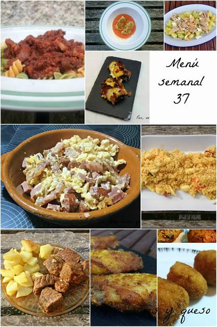 Menú semanal 37 Menú semanal 37