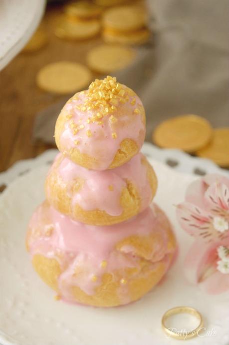 Cómo hacer pasta choux: Religieuses de frambuesa #unagalletauncuento