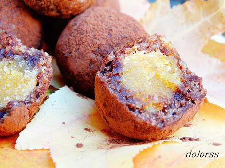 Panellets de cacao y naranja