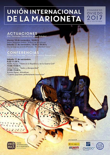 UNIMA del 10 al 12 de Noviembre, en Oviedo, teatro y...¿discapacidad? por manu medina