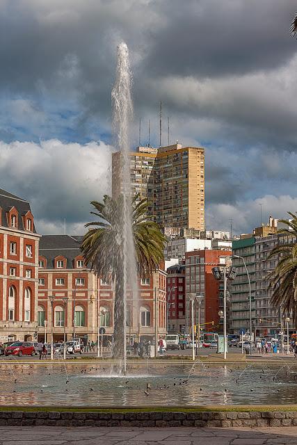 Fuente de agua en Mar del plata.