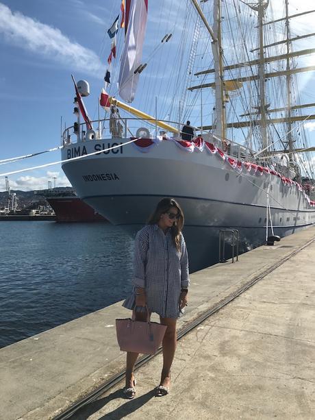 Black and white vichy