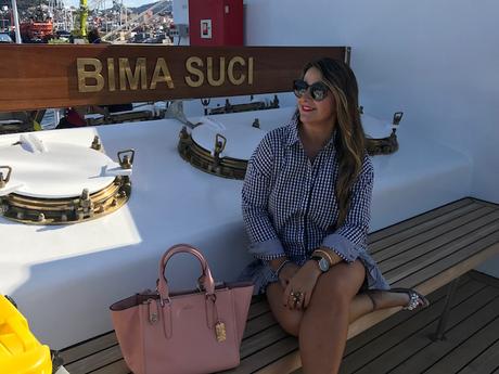 Black and white vichy