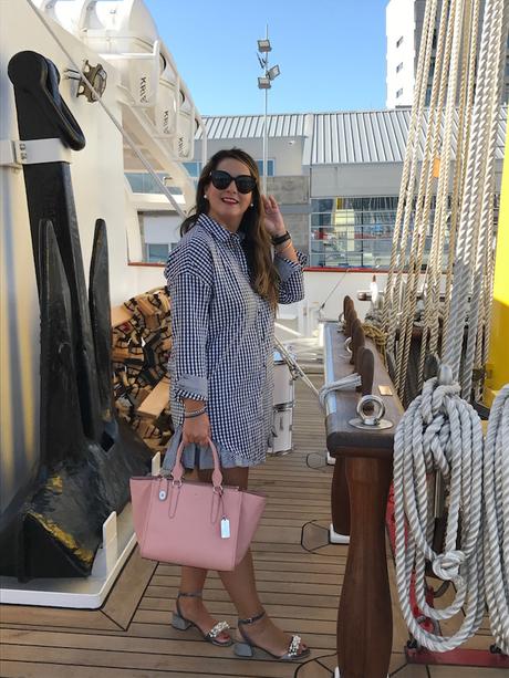 Black and white vichy