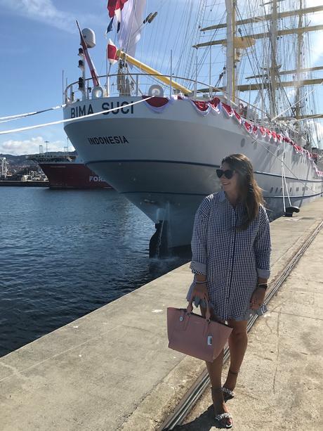 Black and white vichy