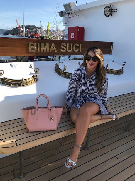 Black and white vichy