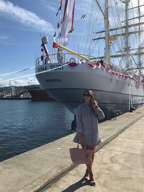 Black and white vichy