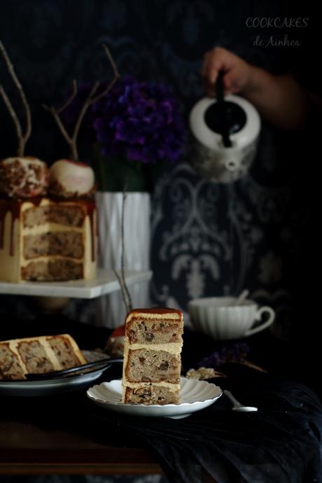 Layer Cake Manzana y Caramelo. Deliciosa Tarta Otoñal. Cookcakes de Ainhoa