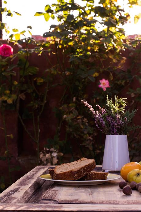 Bizcocho de espelta y fruta