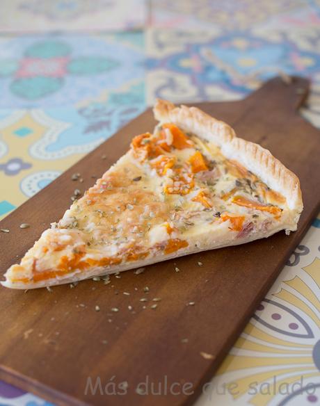 Quiche de calabaza y jamón Quiche de calabaza y jamón