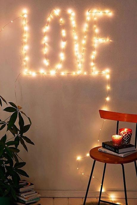 Decorar con guirnaldas de luces